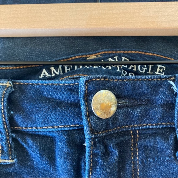 { AEO } Dark Wash Super Stretch Skinny Jeggings Jeans - Picture 9 of 11